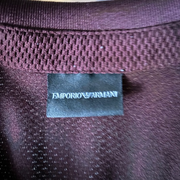 Great condition short sleeves Emporio Armani burgundy top - Picture 4 of 4